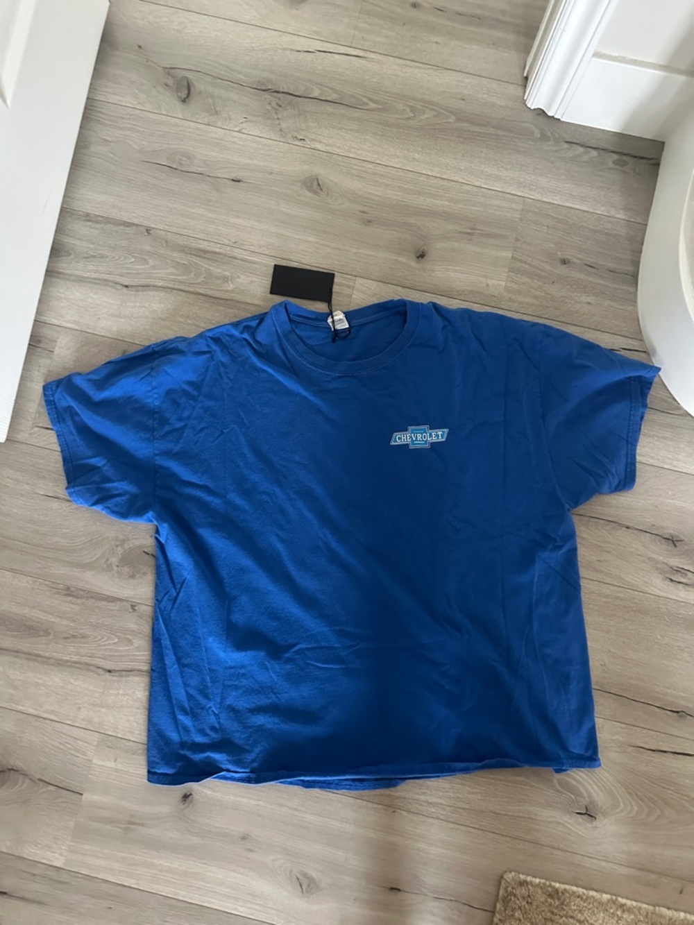 Chevrolet Oversized Blue Short Sleeve Crewneck T-Shirt